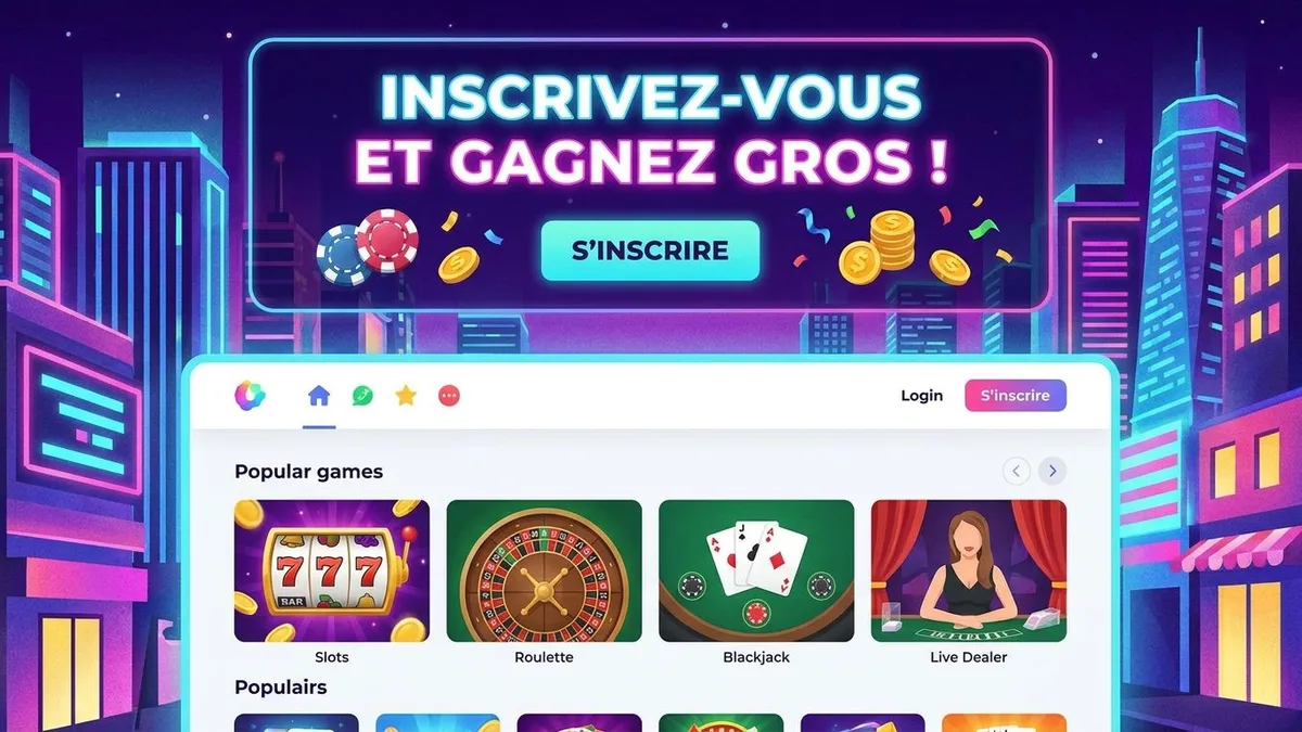 Inscription avec bonus